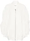 Alessandro Vigilante Cut Out-detail Bomber Jacket In Neutrals