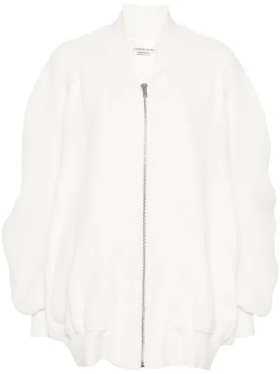Alessandro Vigilante Cut Out-detail Bomber Jacket In Neutrals