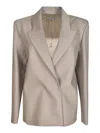 Alessandro Vigilante Open Blazer In Grey