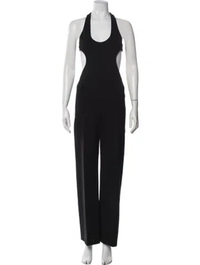 Pre-owned Alessandro Vigilante Halterneck Jumpsuit In Black