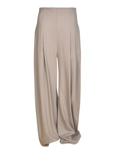 Alessandro Vigilante High-waist Pleat Detail Trousers In Grey
