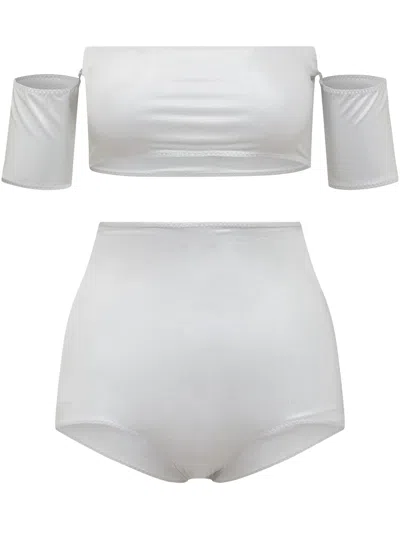 Alessandro Vigilante Mini Costume Swimwear In Argento