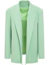 Alessandro Vigilante Open-front Blazer In Green