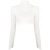 Alessandro Vigilante Cut Out-back Cropped Top In White