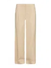 Alessandro Vigilante Straight Buttoned Trousers In White