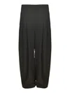 Alessandro Vigilante Wide Leg Plain Trousers In Black