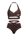 Alessandro Vigilante Woman Bikini Cocoa Size 2 Polyamide, Elastane In Brown