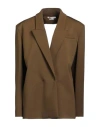 Alessandro Vigilante Woman Blazer Military Green Size 6 Viscose, Polyamide, Elastane In Green