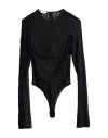 Alessandro Vigilante Woman Bodysuit Black Size 8 Polyamide, Elastane In Black