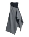 Alessandro Vigilante Woman Maxi Skirt Grey Size 6 Virgin Wool, Polyester, Elastane In Grey