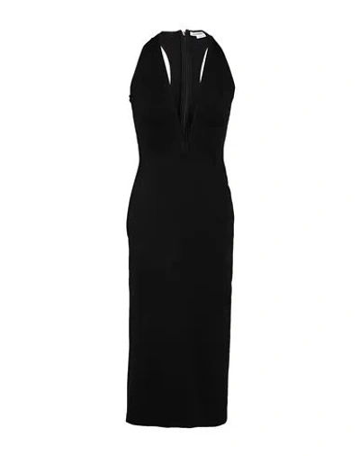 Alessandro Vigilante Racerback Midi Dress In Black