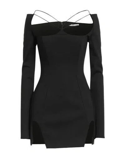 Alessandro Vigilante Woman Mini Dress Black Size 6 Polyamide, Elastane