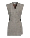 Alessandro Vigilante Woman Mini Dress Military Green Size 8 Virgin Wool In Green