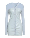 Alessandro Vigilante Woman Mini Dress Sky Blue Size M Wool, Polyamide, Elastane In Blue