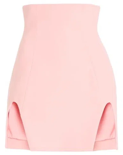 Alessandro Vigilante Woman Mini Skirt Blush Size 6 Polyester, Polyurethane In Pink