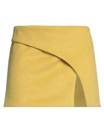 Alessandro Vigilante Woman Mini Skirt Lime Green Size 4 Polyester, Wool