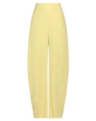 Alessandro Vigilante Woman Pants Yellow Size 8 Acetate, Viscose