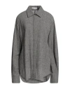 Alessandro Vigilante Shirt With Oversized Cuffs And Check Pattern In Black