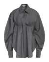 Alessandro Vigilante Moulded-cup Open-back Shirt In Grey