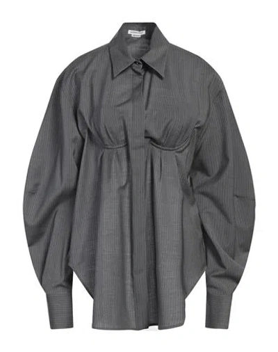 Alessandro Vigilante Moulded-cup Open-back Shirt In Grey
