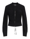 Alessandro Vigilante Woman Sweatshirt Black Size 6 Rayon, Polyamide, Elastane In Black