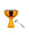 Alessi 1 Cup Ice Cream Bowl Spoon By Miriam Mirri In Orange