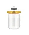 Alessi 4 Cup Jar With Lid By Ettore Sottsass In White,black,red