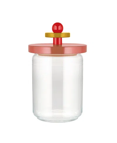 Alessi 4 Cup Jar With Lid By Ettore Sottsass In Yellow,red,pink