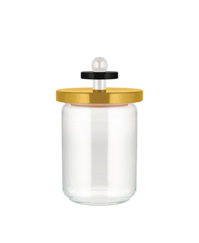 Alessi 4 Cup Jar With Lid By Ettore Sottsass In Yellow,white,black