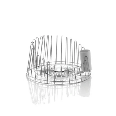 Alessi A Tempo Dish Drainer In Silver