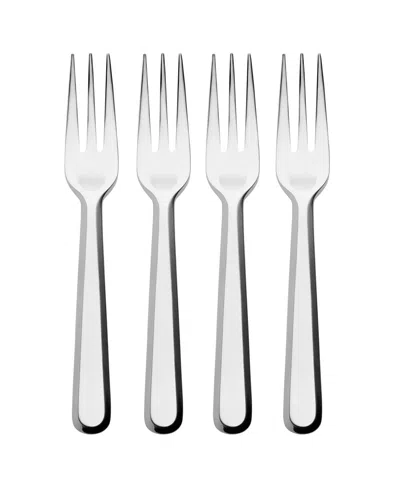 Alessi Amici Set Of 4 Hors-d'oeuvres Forks In Metallic
