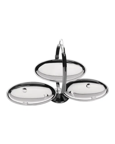 Alessi Anna Gong Folding Cake Stand In Silver