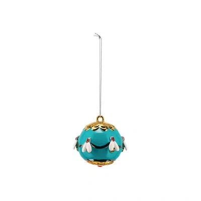 Alessi Ape Dell'oro Home Ornament In Blue,gold,white,black