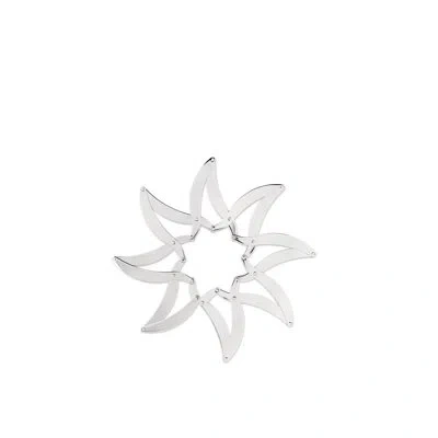 Alessi Augh Extensible Trivet In Silver