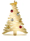 Alessi 30cm Gold Plated Bark Steel Christmas Tree In Gold