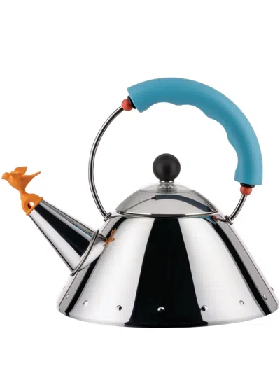 Alessi Michael Graves 1 Qt. Tea Kettle In Light Blue