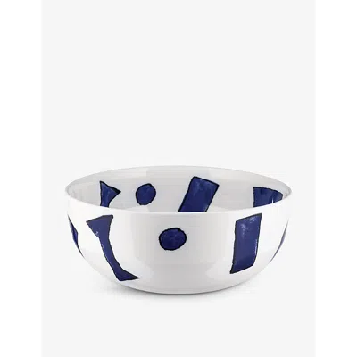 Alessi Blue Itsumo Porcelain Salad Bowl 25cm