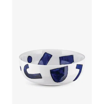Alessi Blue Itsumo Yunoki Small Porcelain Bowls Set Of Four 13.9cm