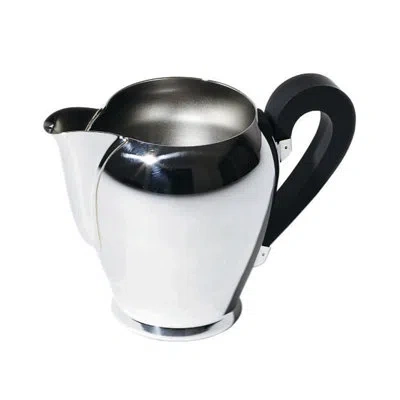 Alessi Bombé Milk Jug In Stainless Steel,black