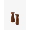 Alessi Oaxaca Wooden Salt And Pepper Grinder 17.5cm In Brown