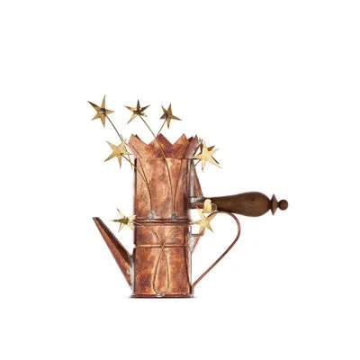 Alessi Caffettiera Con Cuore E Stelle Multiple In Copper