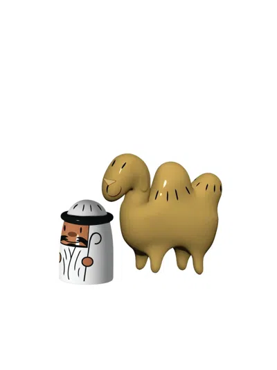 Alessi Camel Shepherd Figurine In Multi