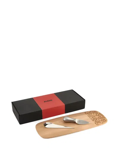 Alessi Cheese Serving Board Set In Multi