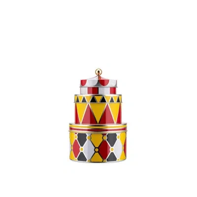 Alessi Circus All-purpose Boxes In White,red,black,yellow