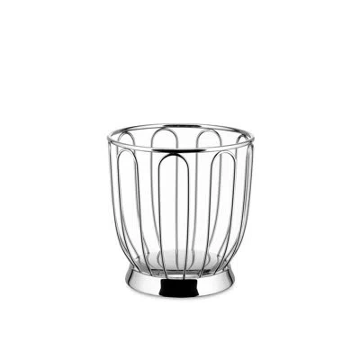 Alessi Citrus Basket In Silver