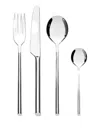 Alessi Clivo Cutlery Set (six-person Setting) In Silver