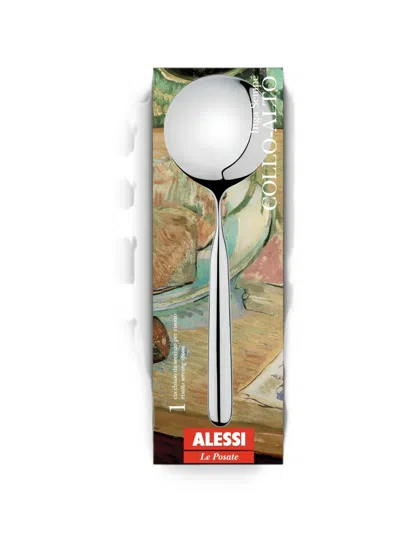 Alessi Collo-alto Risotto Serving Spoon In Silver