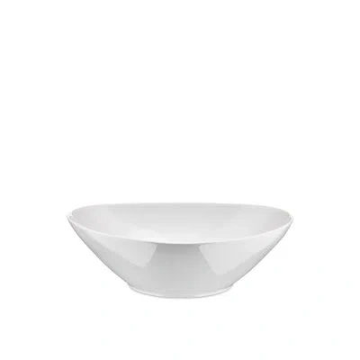 Alessi Colombina Collection Salad Serving Bowl In White