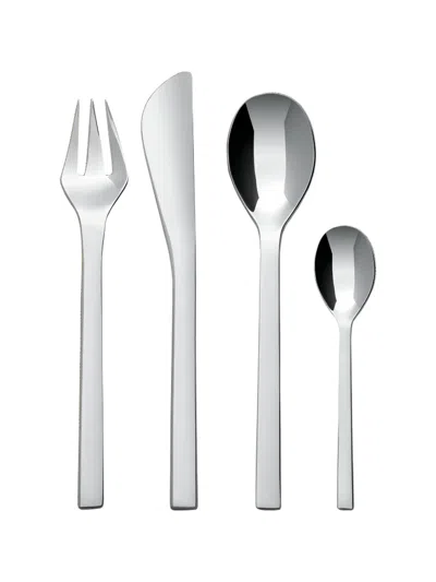 Alessi Colombina Cutlery Set (16-people Setting) In Silver