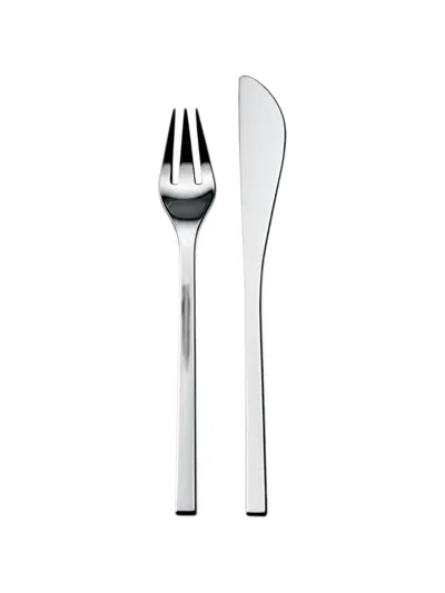 Alessi Colombina Cutlery Set In Silver